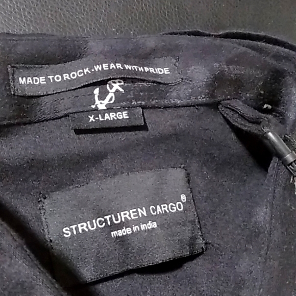 NWT Xl LONGSLEEVE SHIRT BY STEUCTUREN CARGO MADE IN INDIA - Picture 5 of 13